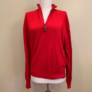 NWOT Orvis Cashmere Blend Half-Zip Sweater